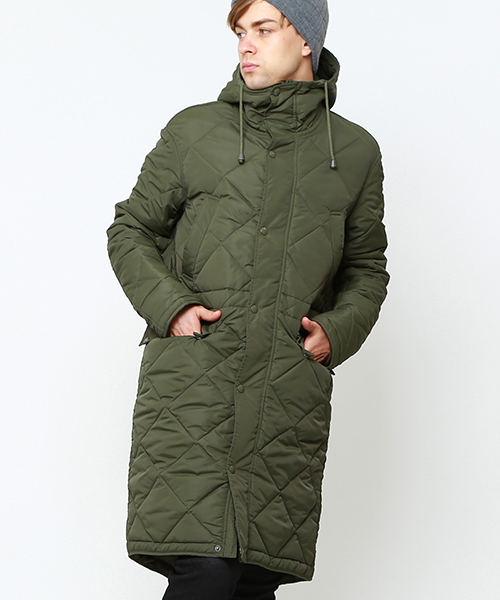 BEAMS LIGHTS Men's(ビームスライツ メンズ)の「Sempach / キルティングフードコート(ダウンジャケット/コート・メンズ・オリーブ/ブラック・MEDIUM/SMALL)」の3枚目の写真