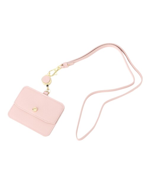 grove(グローブ)の「フラップリール付きIDカードホルダー(その他雑貨・レディース・ナチュラル/シルバー/ピンク/サックスブルー/ブラック・00)」の5枚目の写真