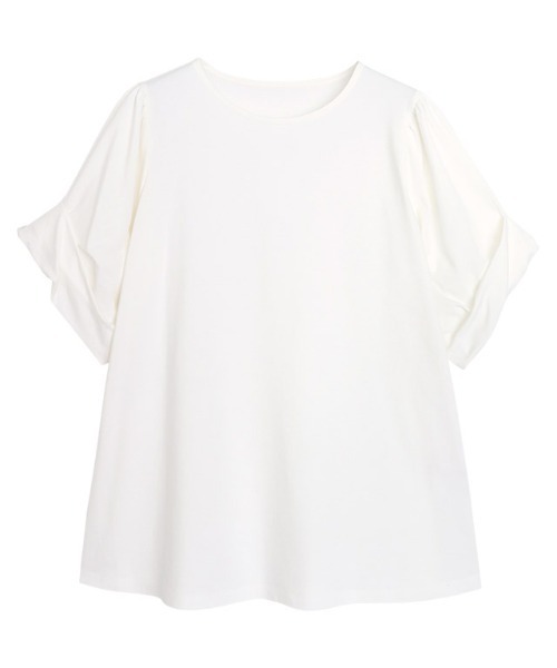 Pierrot（ピエロ）の「バルーンスリーブTシャツ（Tシャツ/カットソー・レディース・ブラック/ライトブルー/オフホワイト/ネイビー・M/L）」の18枚目の写真