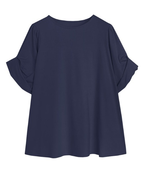 Pierrot（ピエロ）の「バルーンスリーブTシャツ（Tシャツ/カットソー・レディース・ブラック/ライトブルー/オフホワイト/ネイビー・M/L）」の13枚目の写真