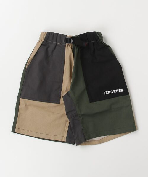 CONVERSE（コンバース）の「CONVERSE/コンバース　キッズ　コットンストレッチクライミングショートパンツ（その他パンツ・キッズ・カーキ/ブラック/ベージュ系・160cm/150cm/140cm）」の2枚目の写真