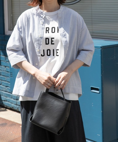 FORK&SPOON（フォークアンドスプーン）の「FORK&SPOON　5分袖コクーンシャツ（シャツ/ブラウス・レディース・ブルー系その他/グリーン系その他/オフホワイト・1）」の21枚目の写真