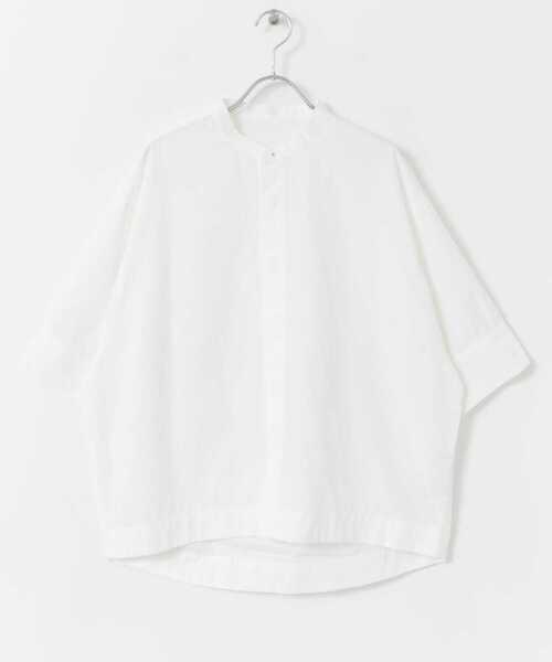 FORK&SPOON（フォークアンドスプーン）の「FORK&SPOON　5分袖コクーンシャツ（シャツ/ブラウス・レディース・ブルー系その他/グリーン系その他/オフホワイト・1）」の16枚目の写真