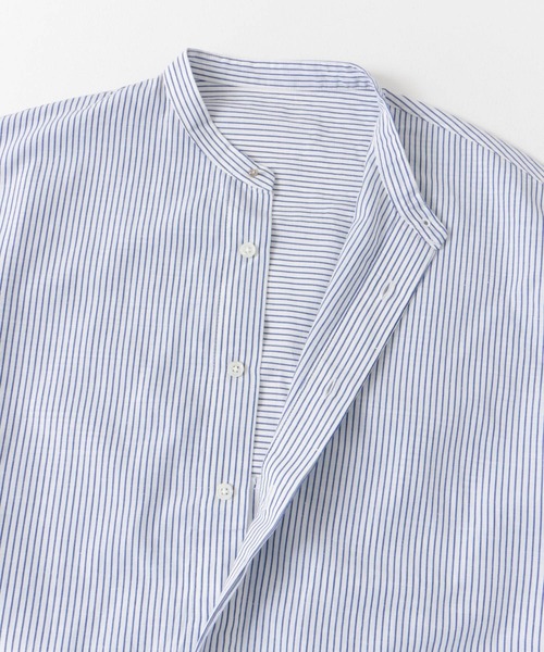 FORK&SPOON（フォークアンドスプーン）の「FORK&SPOON　5分袖コクーンシャツ（シャツ/ブラウス・レディース・ブルー系その他/グリーン系その他/オフホワイト・1）」の13枚目の写真