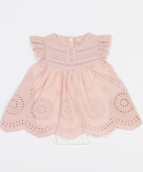 petit main（プティマイン）の「【リンク】レース刺しゅうロンパース（ロンパース・キッズ・オフホワイト/イエロー/ライトピンク・80ｃｍ/70cm）」の13枚目の写真