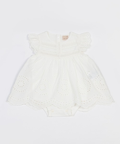 petit main（プティマイン）の「【リンク】レース刺しゅうロンパース（ロンパース・キッズ・オフホワイト/イエロー/ライトピンク・80ｃｍ/70cm）」の15枚目の写真