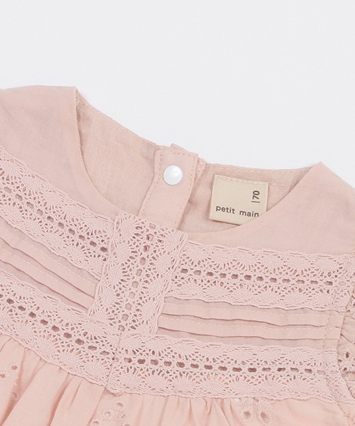petit main（プティマイン）の「【リンク】レース刺しゅうロンパース（ロンパース・キッズ・オフホワイト/イエロー/ライトピンク・80ｃｍ/70cm）」の18枚目の写真