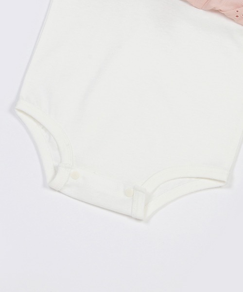 petit main（プティマイン）の「【リンク】レース刺しゅうロンパース（ロンパース・キッズ・オフホワイト/イエロー/ライトピンク・80ｃｍ/70cm）」の22枚目の写真