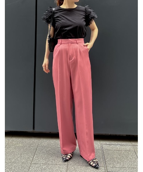 Re:EDIT(リエディ)の「チュールティアードスリーブTシャツ(Tシャツ/カットソー・レディース・ホワイト/ブラック・LARGE/MEDIUM)」の12枚目の写真