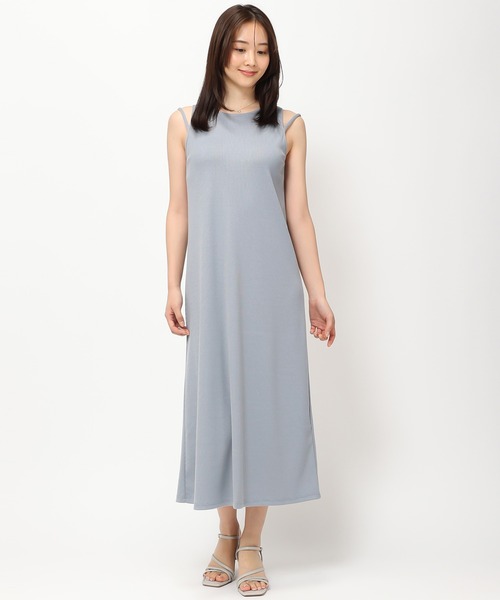 MISCH MASCH（ミッシュマッシュ）の「カップ付きリブワンピース/MM427401（ワンピース・レディース・ブルー/ブラウン/ブラック・ﾌﾘ-）」の11枚目の写真