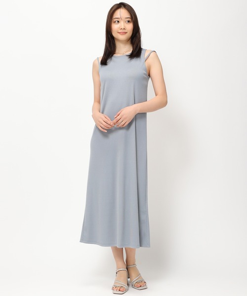 MISCH MASCH（ミッシュマッシュ）の「カップ付きリブワンピース/MM427401（ワンピース・レディース・ブルー/ブラウン/ブラック・ﾌﾘ-）」の12枚目の写真