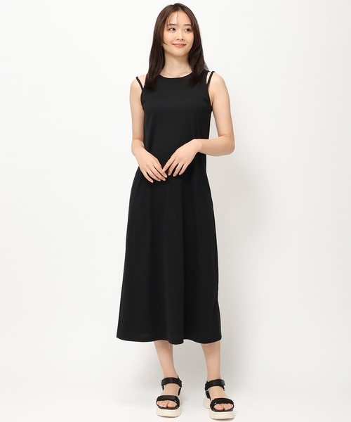 MISCH MASCH（ミッシュマッシュ）の「カップ付きリブワンピース/MM427401（ワンピース・レディース・ブルー/ブラウン/ブラック・ﾌﾘ-）」の9枚目の写真