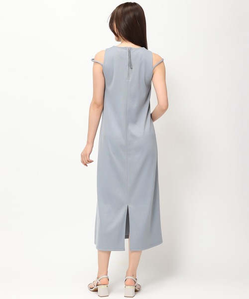 MISCH MASCH（ミッシュマッシュ）の「カップ付きリブワンピース/MM427401（ワンピース・レディース・ブルー/ブラウン/ブラック・ﾌﾘ-）」の14枚目の写真