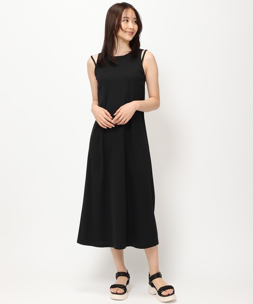 MISCH MASCH（ミッシュマッシュ）の「カップ付きリブワンピース/MM427401（ワンピース・レディース・ブルー/ブラウン/ブラック・ﾌﾘ-）」の22枚目の写真