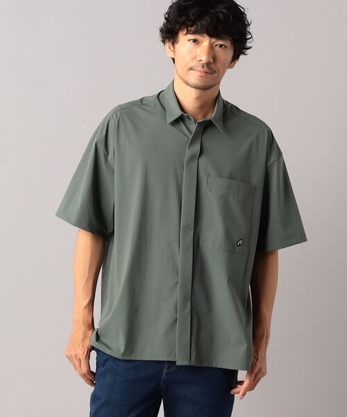 β MEN(ベータメン)の「ワンポイントβロゴ ベーシックシャツ(シャツ/ブラウス・メンズ・ネイビー/カーキ・M/L)」の2枚目の写真