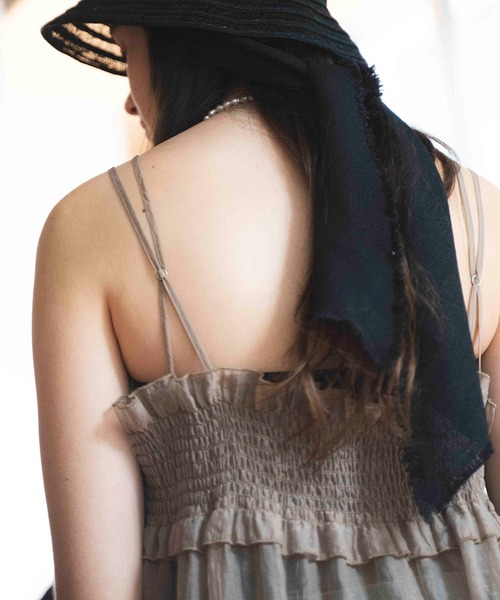 COMMRE（コムル）の「シアーキャミワンピース（ワンピース・レディース・ブラック/ベージュ・FREE）」の18枚目の写真