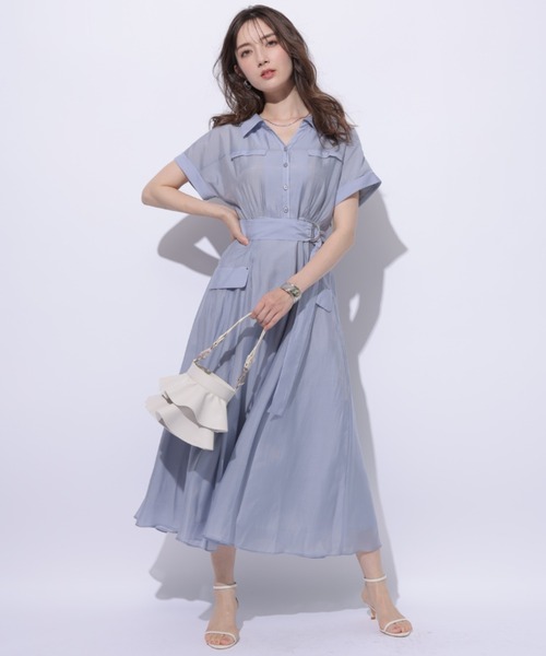 【50％OFF】 Apuweiser-riche（アプワイザーリッシェ）の「半袖ワークシャツ ワンピース