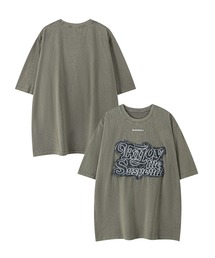 HOOK -select- デニムパッチワーク刺繍ビッグTEE (SS)