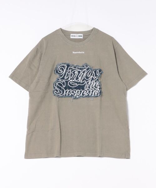 HOOK（フック）の「HOOK -select-　デニムパッチワーク刺繍ビッグTEE (SS)（Tシャツ/カットソー・メンズ・ブラック/グレー・M/L/XL）」の21枚目の写真
