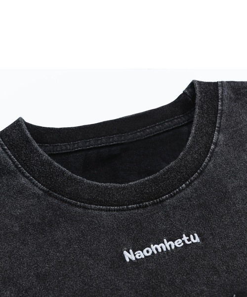 HOOK（フック）の「HOOK -select-　デニムパッチワーク刺繍ビッグTEE (SS)（Tシャツ/カットソー・メンズ・ブラック/グレー・M/L/XL）」の20枚目の写真