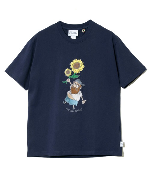 gym master/ジムマスター 7.4oz feel your feeling 刺繍Tee（Tシャツ/カットソー）｜gym master（ジムマスター）