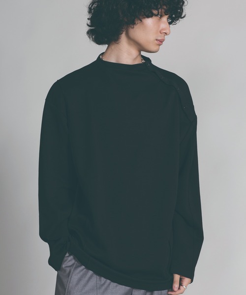 aimoha（アイモハ）の「【aimoha neo】SLEEK MOCK-LAYERED TEE（Tシャツ/カットソー・メンズ・ライトグリーン/ブラック・MEDIUM/LARGE/X-LARGE）」の7枚目の写真