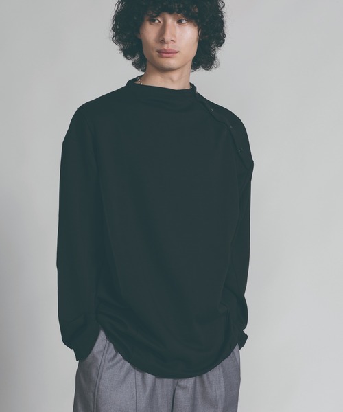 aimoha（アイモハ）の「【aimoha neo】SLEEK MOCK-LAYERED TEE（Tシャツ/カットソー・メンズ・ライトグリーン/ブラック・MEDIUM/LARGE/X-LARGE）」の11枚目の写真