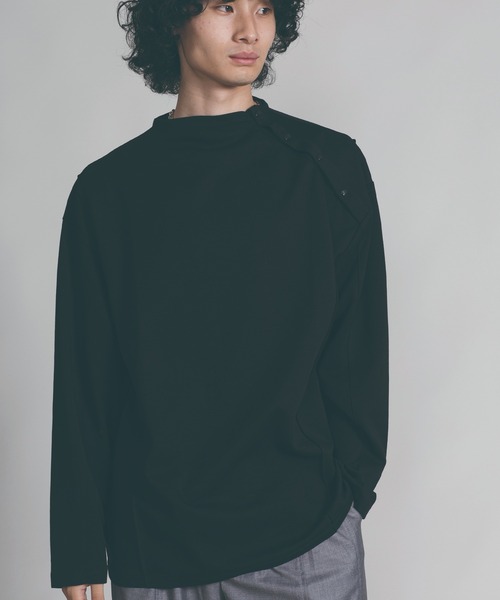 aimoha（アイモハ）の「【aimoha neo】SLEEK MOCK-LAYERED TEE（Tシャツ/カットソー・メンズ・ライトグリーン/ブラック・MEDIUM/LARGE/X-LARGE）」の13枚目の写真