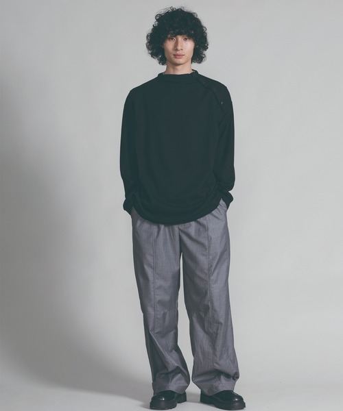 aimoha（アイモハ）の「【aimoha neo】SLEEK MOCK-LAYERED TEE（Tシャツ/カットソー・メンズ・ライトグリーン/ブラック・MEDIUM/LARGE/X-LARGE）」の16枚目の写真