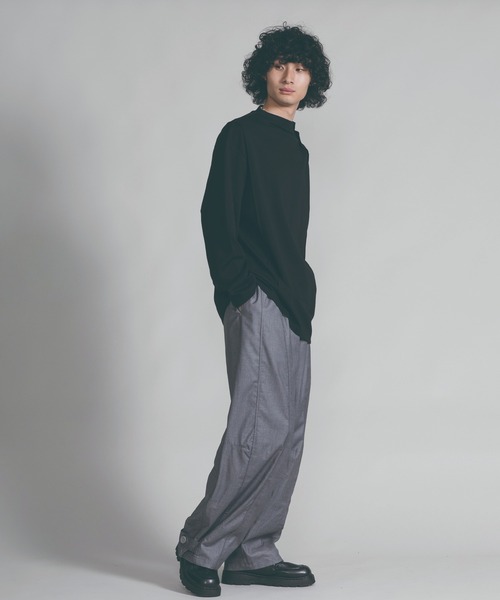aimoha（アイモハ）の「【aimoha neo】SLEEK MOCK-LAYERED TEE（Tシャツ/カットソー・メンズ・ライトグリーン/ブラック・MEDIUM/LARGE/X-LARGE）」の20枚目の写真