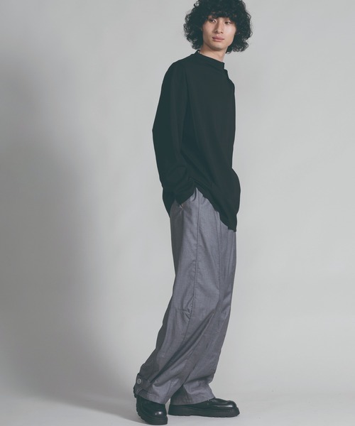 aimoha（アイモハ）の「【aimoha neo】SLEEK MOCK-LAYERED TEE（Tシャツ/カットソー・メンズ・ライトグリーン/ブラック・MEDIUM/LARGE/X-LARGE）」の21枚目の写真