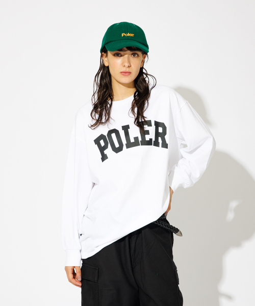 POLeR/ポーラー】WOOL EMB BASEBALL CAP/ウールシンプルロゴ