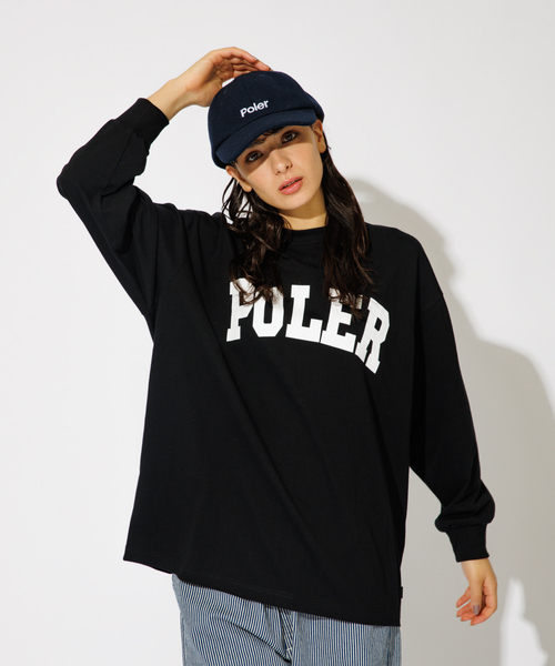 POLeR（ポーラー）の「【POLeR/ポーラー】WOOL EMB BASEBALL CAP/ウールシンプルロゴキャップ（キャップ・メンズ・ブラック/グリーン/ネイビー・フリー）」の8枚目の写真