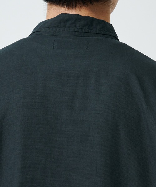 ローンオーガニックコットンシャツ MARKA/マーカ】オーガニックコットンコードローン / オフィサー