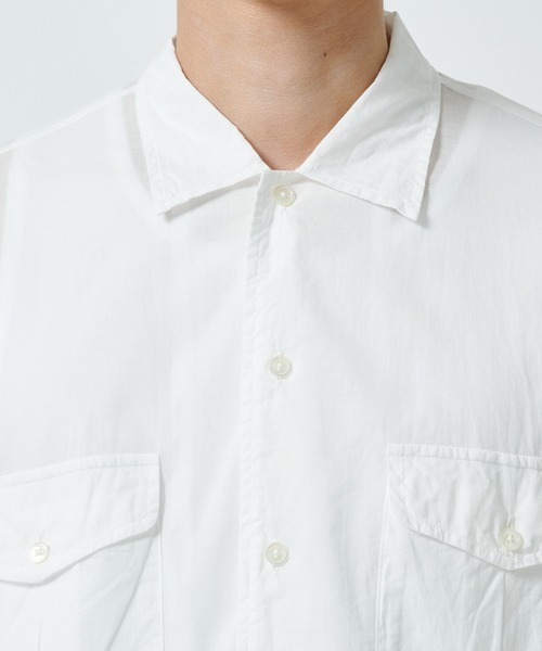 marka(マーカ)の「【MARKA/マーカ】オーガニックコットンコードローン / オフィサーシャツ(シャツ/ブラウス・メンズ・ブラック/ホワイト/オレンジ・1/2)」の8枚目の写真