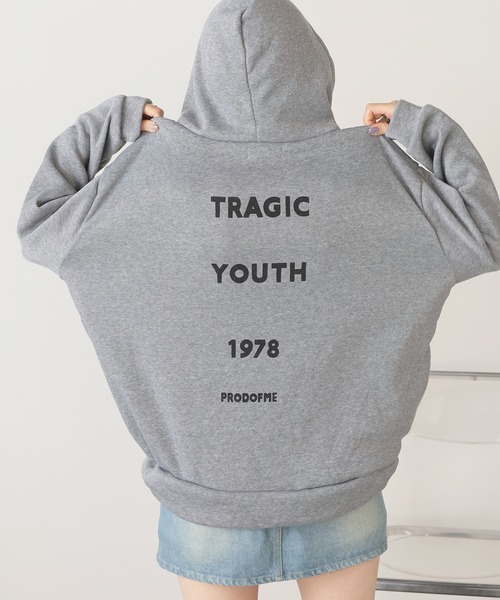 ROOPTOKYO（ループトウキョウ）の「▲1987ロゴビッグルーズパーカー（パーカー・レディース・ブラック/ベージュ/グレー・L/XL/M）」の3枚目の写真