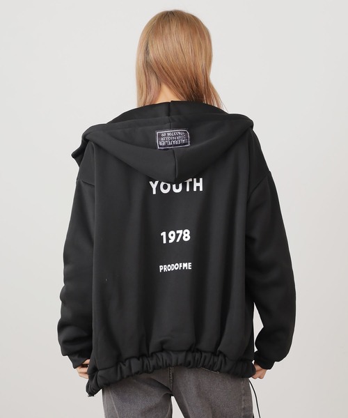 ROOPTOKYO（ループトウキョウ）の「▲1987ロゴビッグルーズパーカー（パーカー・レディース・ブラック/ベージュ/グレー・L/XL/M）」の2枚目の写真