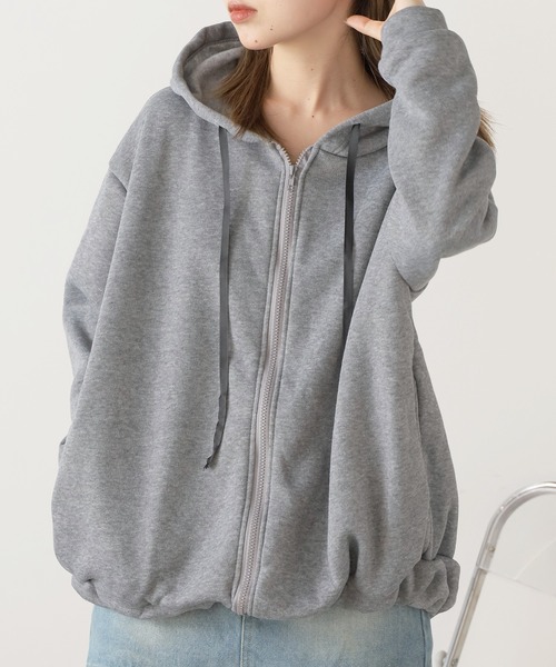 ROOPTOKYO（ループトウキョウ）の「▲1987ロゴビッグルーズパーカー（パーカー・レディース・ブラック/ベージュ/グレー・L/XL/M）」の14枚目の写真