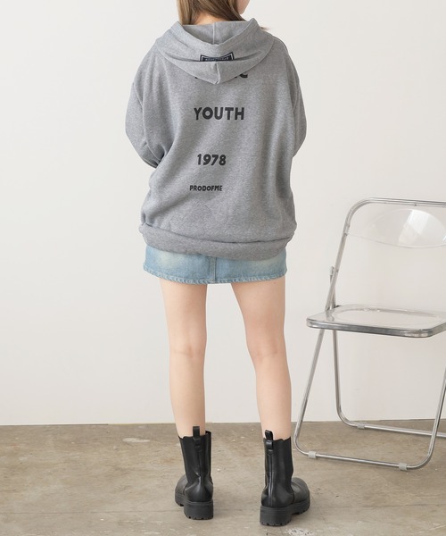 ROOPTOKYO（ループトウキョウ）の「▲1987ロゴビッグルーズパーカー（パーカー・レディース・ブラック/ベージュ/グレー・L/XL/M）」の9枚目の写真