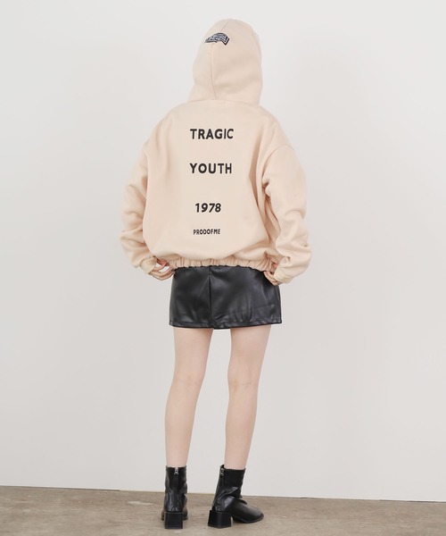 ROOPTOKYO（ループトウキョウ）の「▲1987ロゴビッグルーズパーカー（パーカー・レディース・ブラック/ベージュ/グレー・L/XL/M）」の13枚目の写真