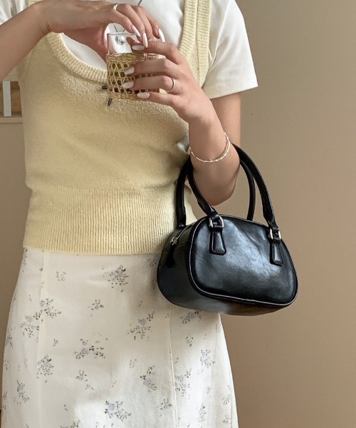 セール】【2WAY】フェイクレザーミニボストンバック/バッグ/BAG