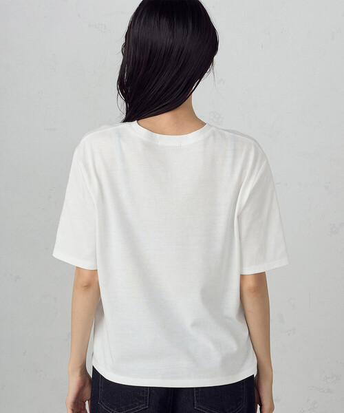 COMME CA ISM（コムサイズム）の「速乾　箔プリント Tシャツ（Tシャツ/カットソー・レディース・チャコール/ホワイト/ライトグレー・MEDIUM/LARGE）」の15枚目の写真