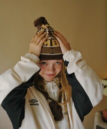 FREAK'S STORE | UMBRO × FREAK'S STORE/アンブロ 別注 ジャガードロゴ イヤーキャップ/ニットキャップ/ビーニー(ニットキャップ/ビーニー)