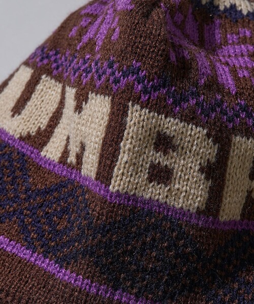FREAK'S STORE(フリークスストア)の「UMBRO × FREAK'S STORE/アンブロ 別注 ジャガードロゴ イヤーキャップ/ニットキャップ/ビーニー(ニットキャップ/ビーニー・レディース・ナチュラル/パープル/ブラウン・ONE SIZE)」の14枚目の写真