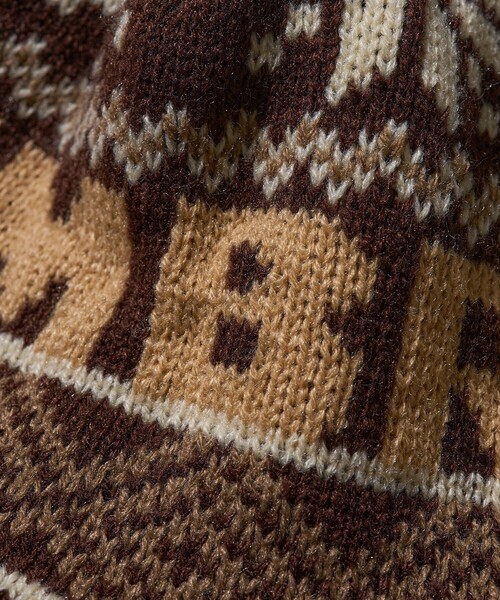 FREAK'S STORE(フリークスストア)の「UMBRO × FREAK'S STORE/アンブロ 別注 ジャガードロゴ イヤーキャップ/ニットキャップ/ビーニー(ニットキャップ/ビーニー・レディース・ナチュラル/パープル/ブラウン・ONE SIZE)」の15枚目の写真