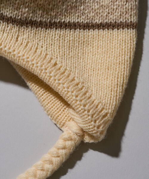 FREAK'S STORE(フリークスストア)の「UMBRO × FREAK'S STORE/アンブロ 別注 ジャガードロゴ イヤーキャップ/ニットキャップ/ビーニー(ニットキャップ/ビーニー・レディース・ナチュラル/パープル/ブラウン・ONE SIZE)」の18枚目の写真