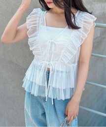 INGNI | チュールリボンベストトップス(ベスト)