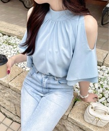 clear | オープンショルダーフレアスリーブブラウス≪2024SS新作≫(シャツ/ブラウス)