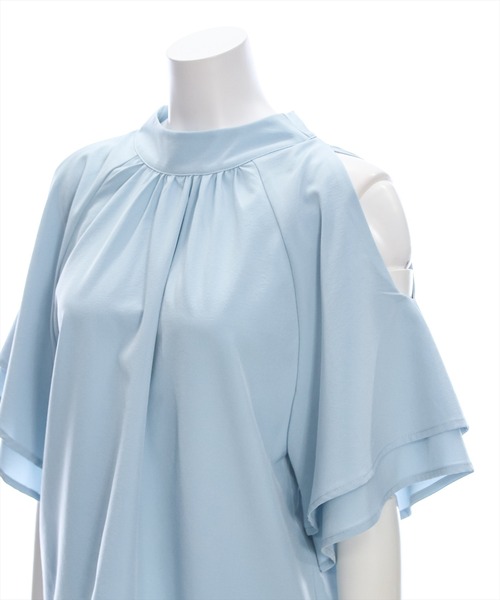 clear（クリア）の「オープンショルダーフレアスリーブブラウス≪2024SS≫（シャツ/ブラウス・レディース・アイボリー/ブラック/ブルーグレー・F）」の17枚目の写真