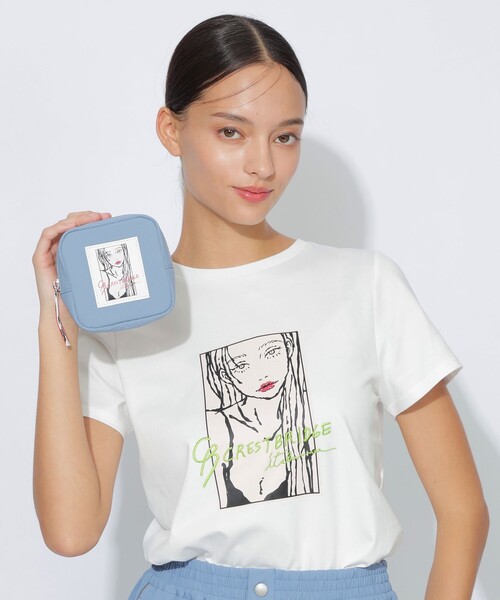 【セール】【itabamoeコラボ】プリントポーチ（ポーチ）｜CB CRESTBRIDGE（シービークレストブリッジ）